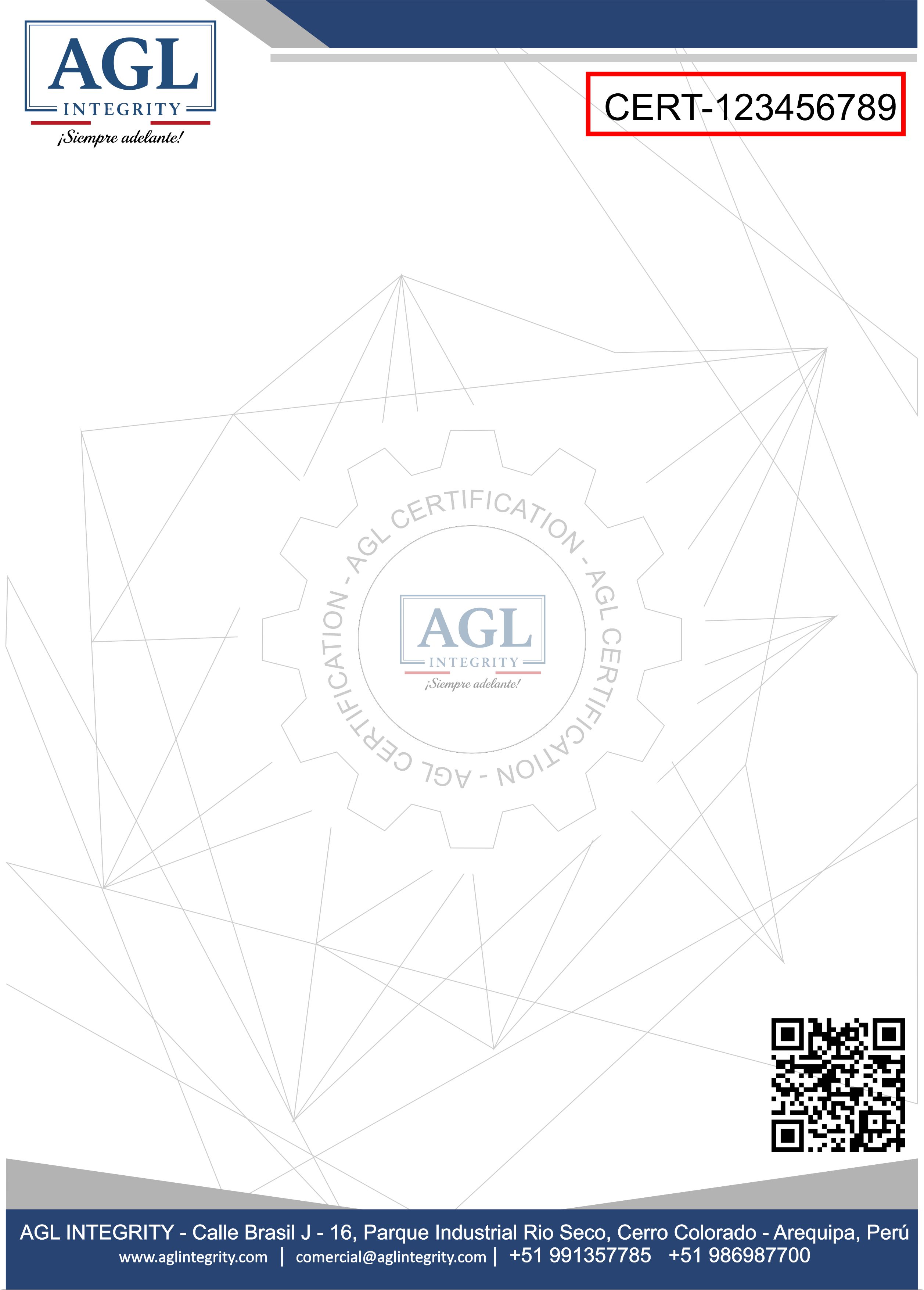 Certificado AGL